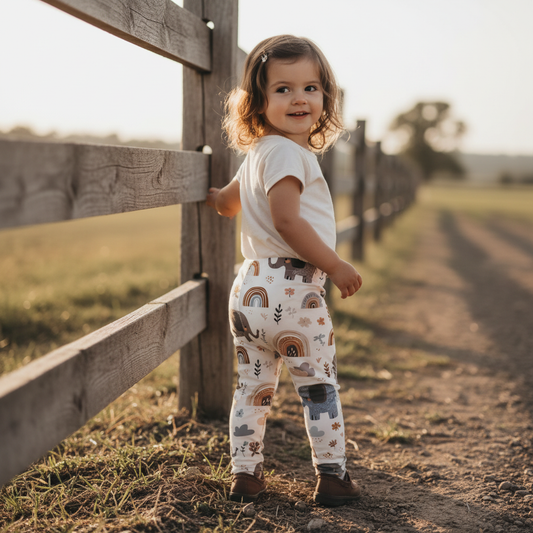 Elephants & Rainbows Digital Seamless Pattern