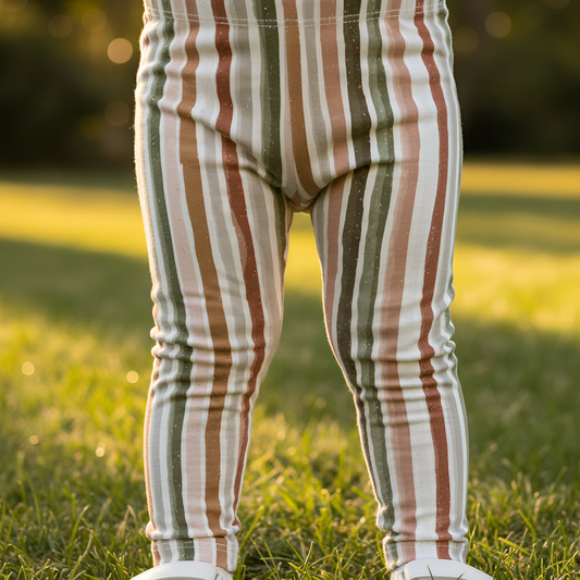 Earthy Stripes Digital Seamless Pattern