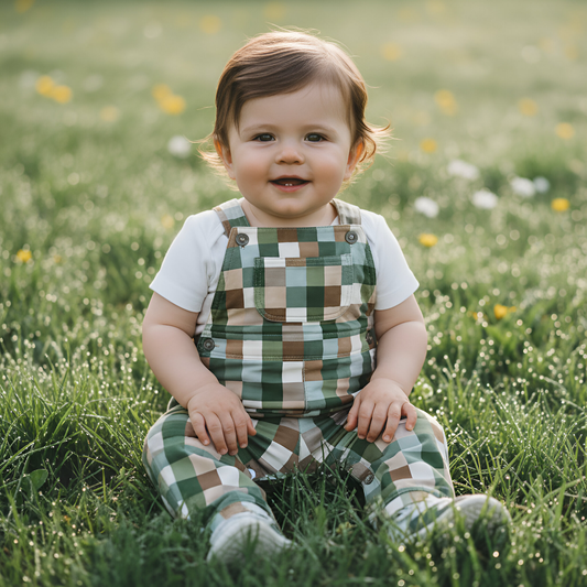 Earthy Blocks Digital Seamless Pattern