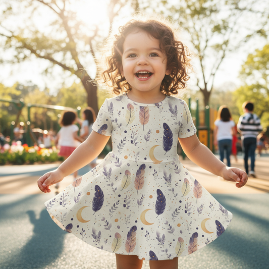 Boho Feathers Digital Seamless Pattern