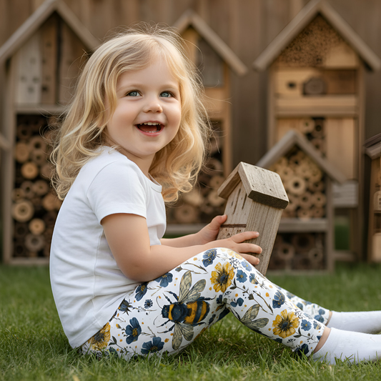 Beautiful Rustic Bees Digital Seamless Pattern