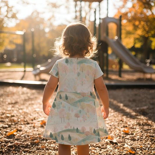 Autumn Scenery Digital Seamless Pattern