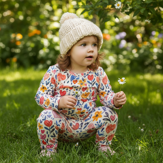 Floral Valentine Digital Seamless Pattern