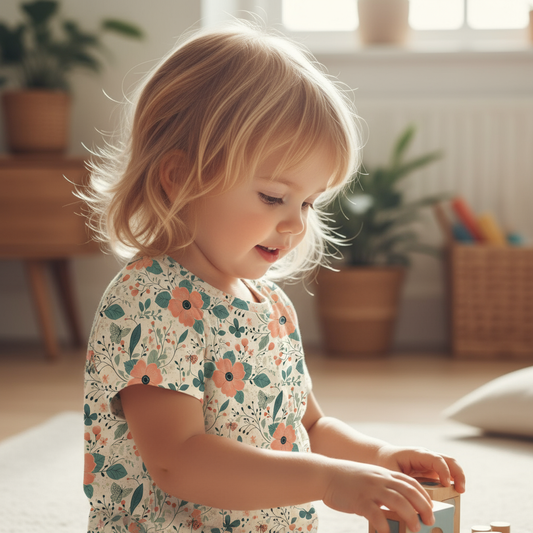 Pink Teal Floral Butterflies Digital Seamless Pattern