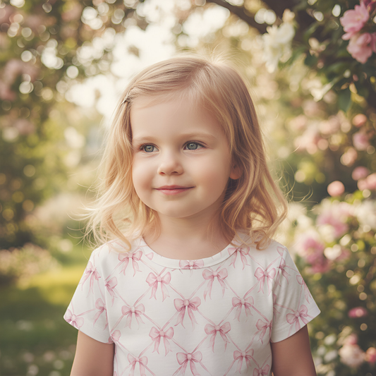 Pink Coquette Bows Digital Seamless Pattern