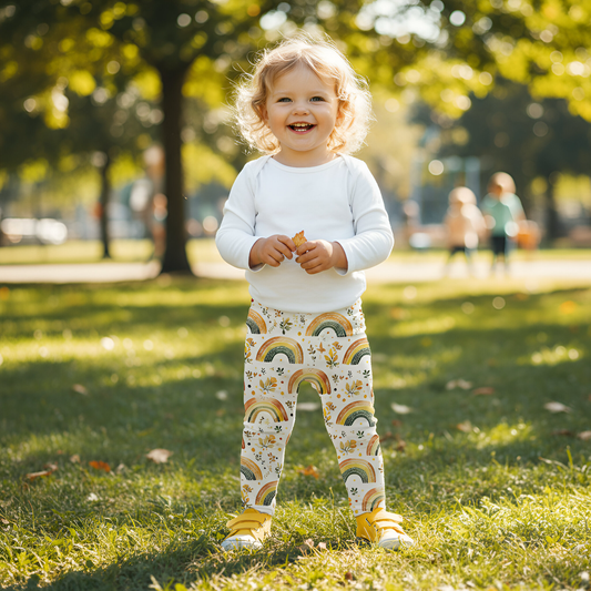 Bright Watercolour Rainbows Digital Seamless Pattern