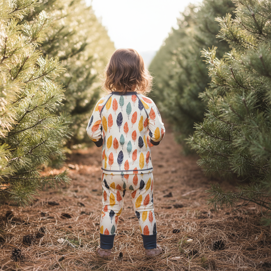 Bright Feathers Boho Digital Seamless Pattern