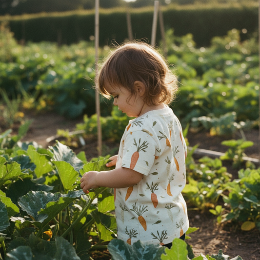 Harvest Carrots Digital Seamless Pattern