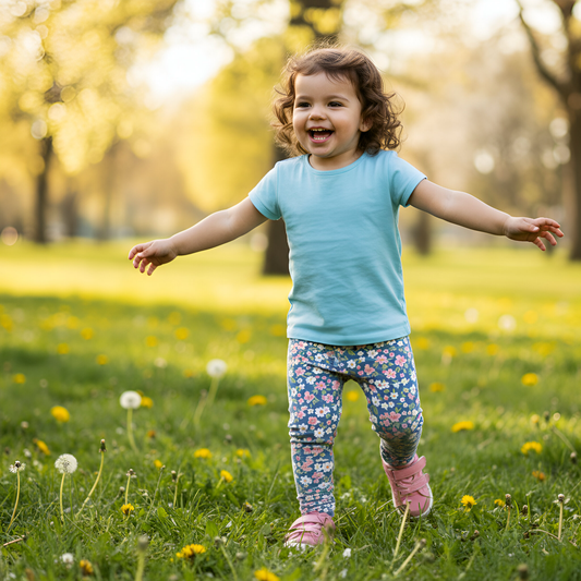 Ditsy Blue Floral Digital Seamless Pattern