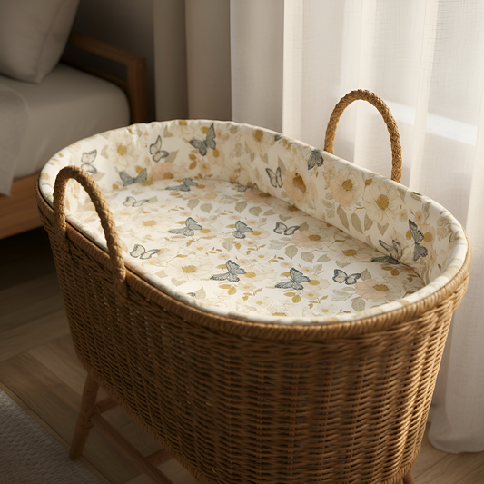 Blooming Butterflies Digital Seamless Pattern