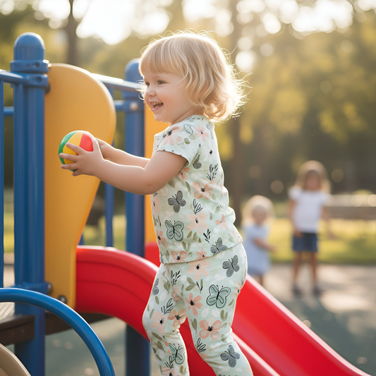 Light Spring Floral Butterfly Digital Seamless Pattern