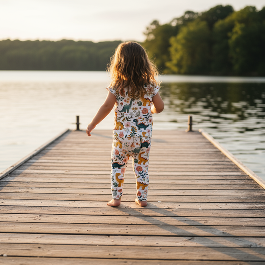 Dinosaur Land Digital Seamless Pattern