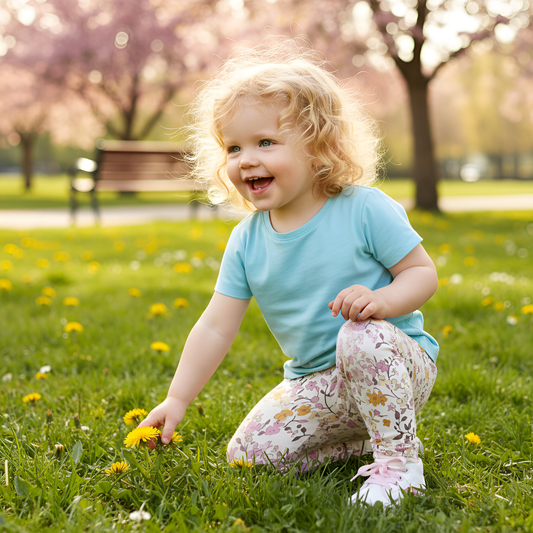 Caramel Lilac Ditsy Floral Digital Seamless Pattern