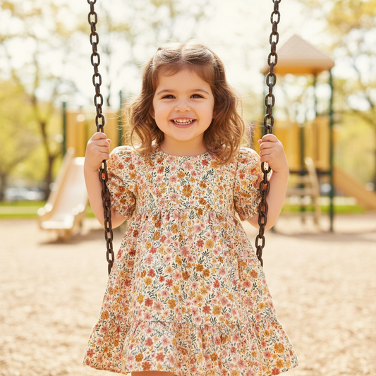 Dotty Floral Digital Seamless Pattern