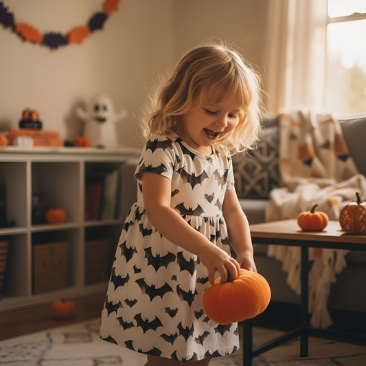 Halloween Bats Digital Seamless Pattern