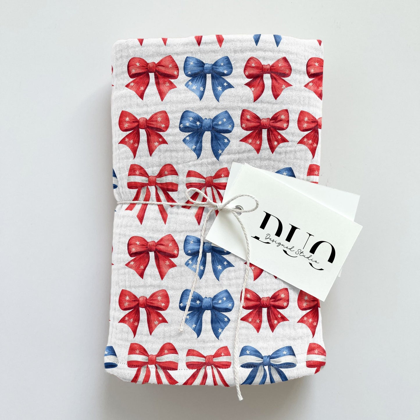 4th July Coquette Bows Digital Seamless Pattern