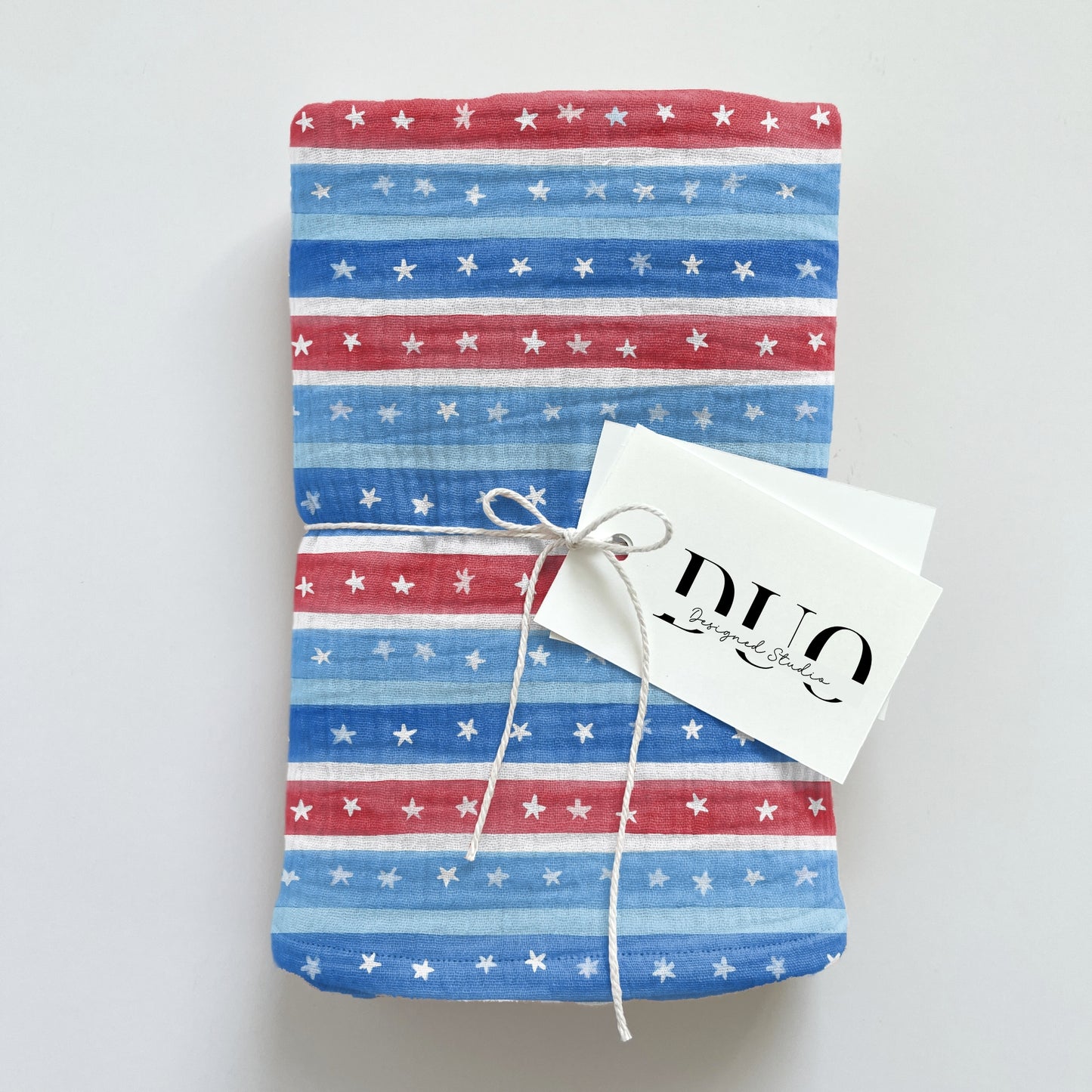 4th July Watercolour Stars & Stripes Digital Seamless Pattern