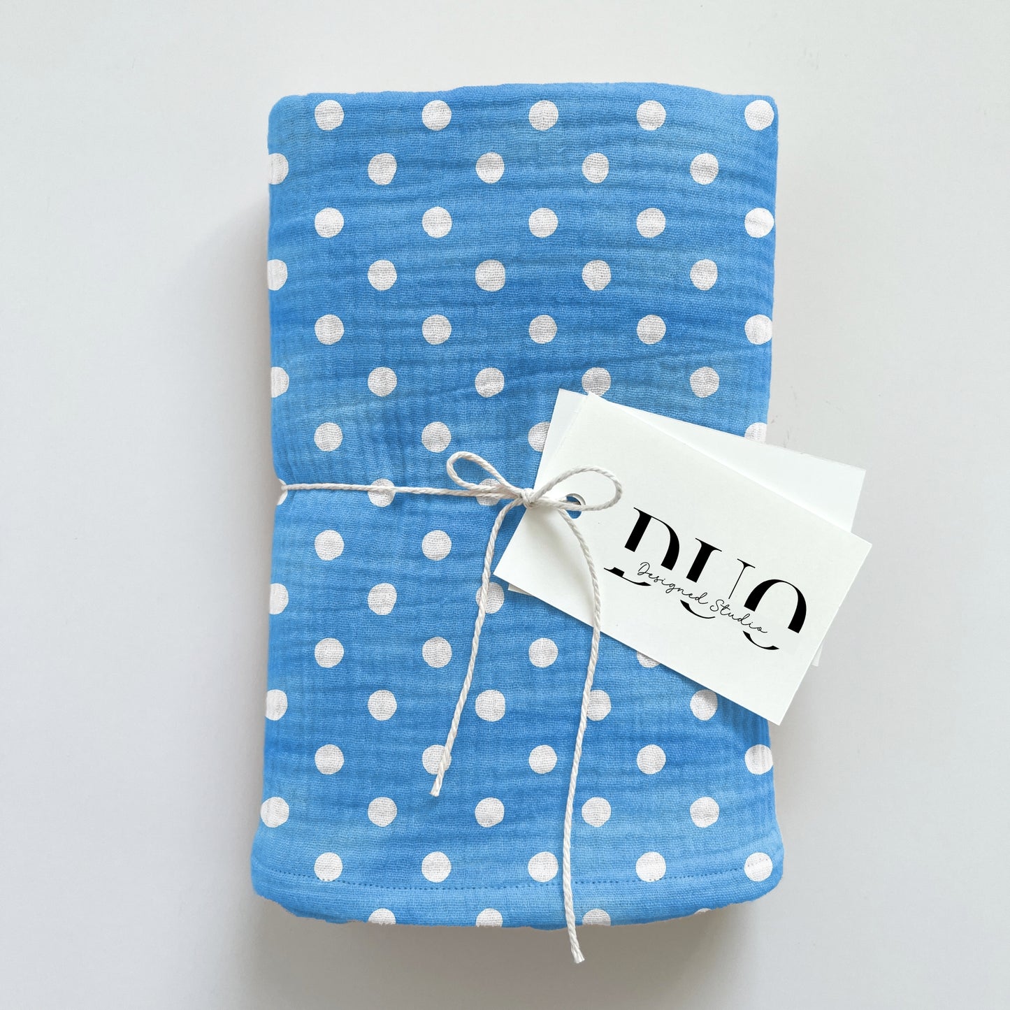 4th July White Dots on Blue Digital Seamless Pattern