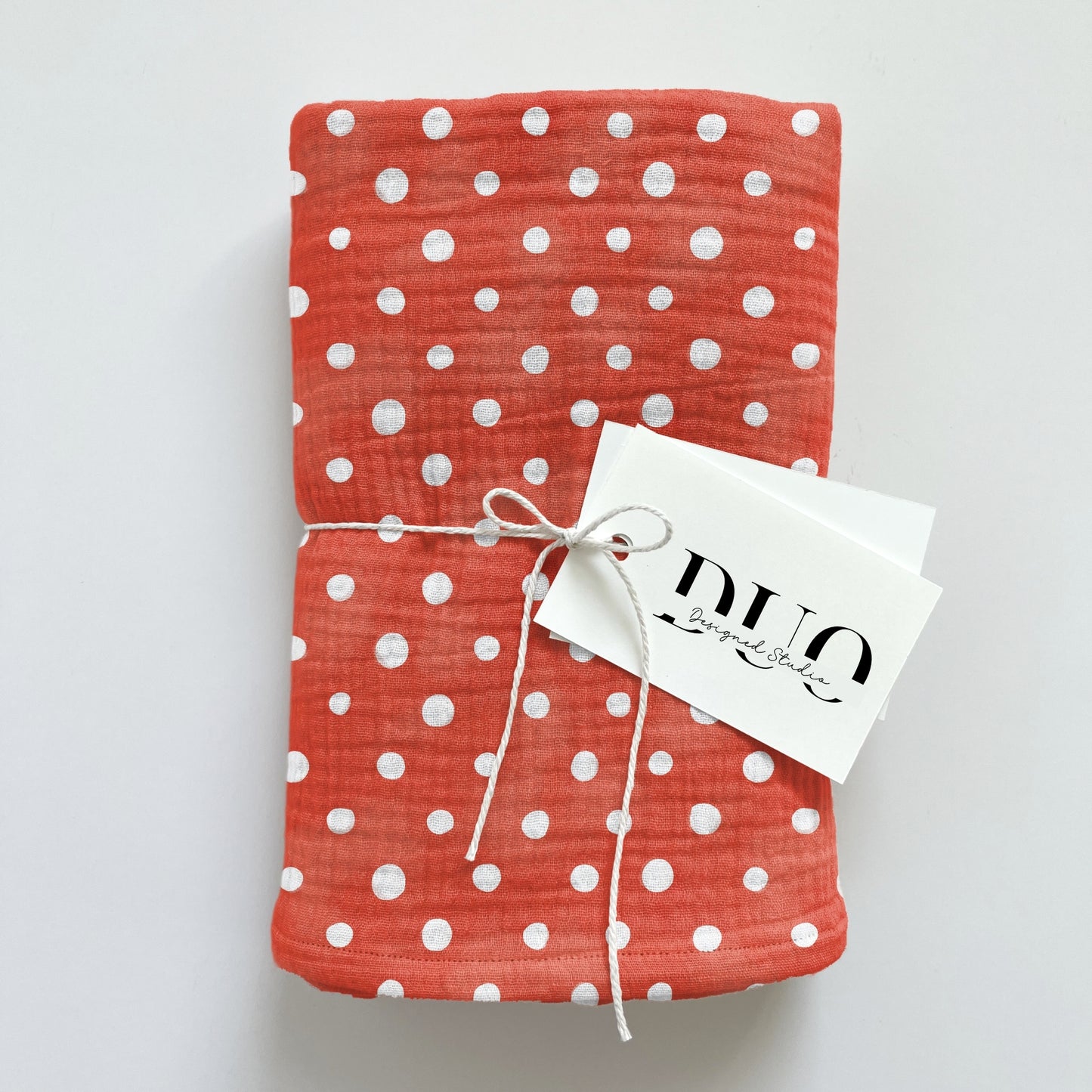 4th July White Dots on Red Digital Seamless Pattern