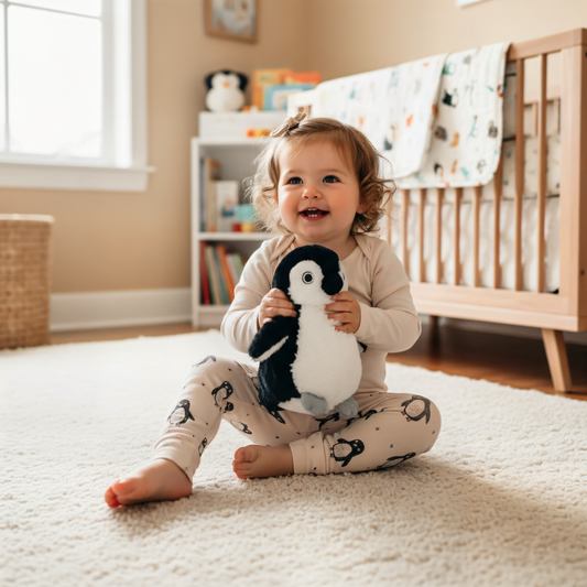 Baby Penguins Digital Seamless Pattern