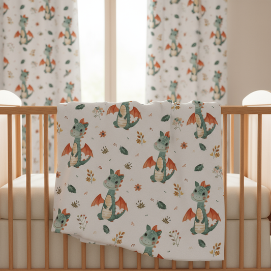 Cute Dragon Digital Seamless Pattern