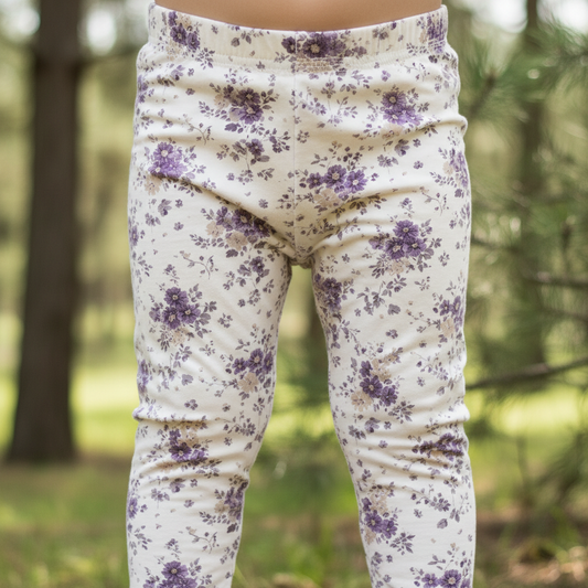 Violet Ditsy Floral Digital Seamless Pattern