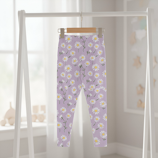 Daisies on Lilac Digital Seamless Pattern