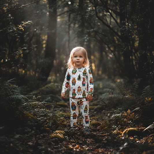 Christmas Bears Digital Seamless Pattern