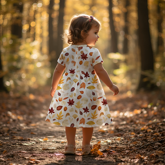 Autumn Leaves Mix Digital Seamless Pattern