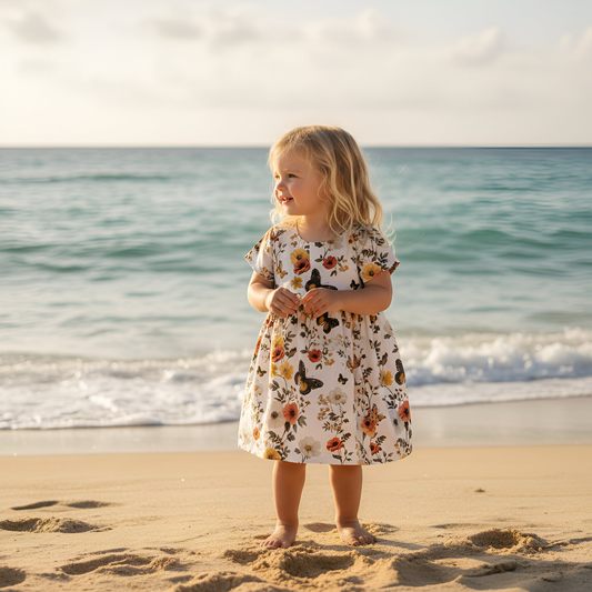 Floral Butterflies Digital Seamless Pattern