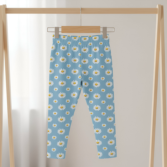 Daisies on Blue Digital Seamless Pattern