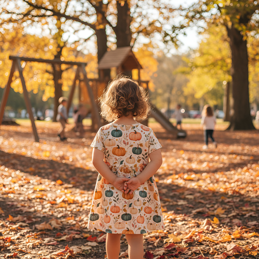 Autumn Pumpkins Digital Seamless Pattern