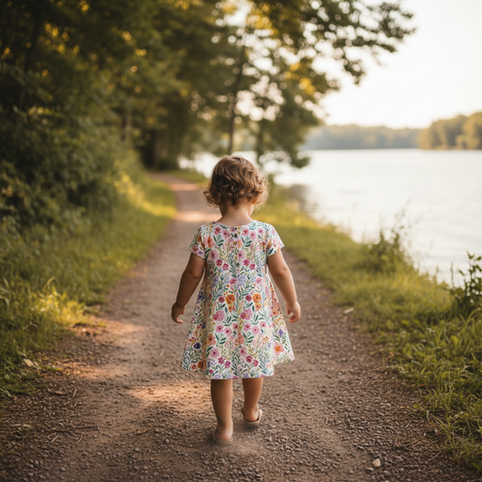 Pastel Dotty Floral Digital Seamless Pattern