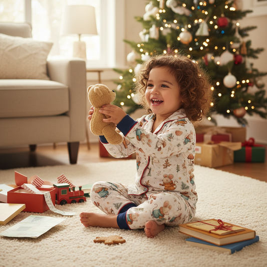 Cute Autumn Mice Digital Seamless Pattern