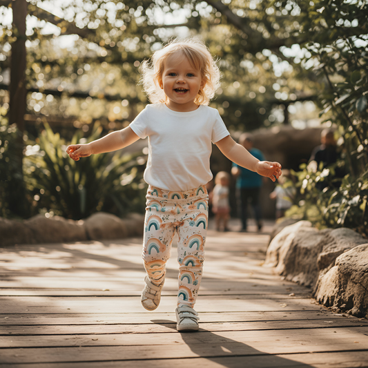Floral Rainbows Digital Seamless Pattern