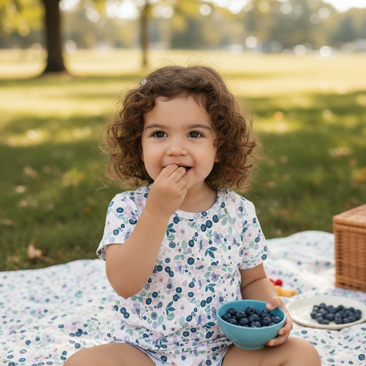 Blueberries Digital Seamless Pattern
