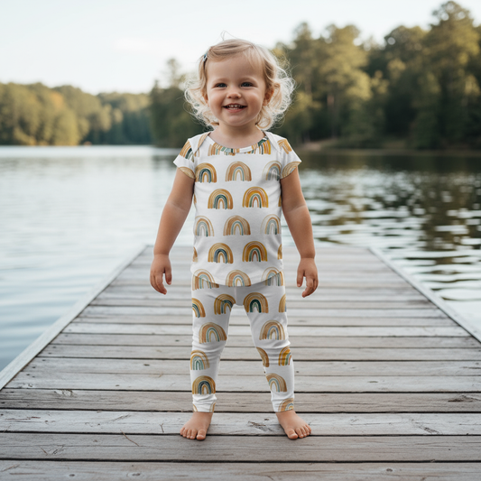 Earth Rainbows Digital Seamless Pattern