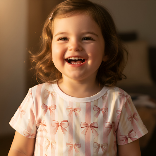 Pink Bows & Ribbons Digital Seamless Pattern