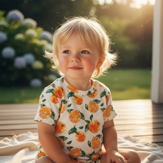 Juicy Oranges Digital Seamless Pattern