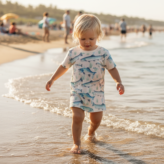 Vintage Fish Digital Seamless Pattern