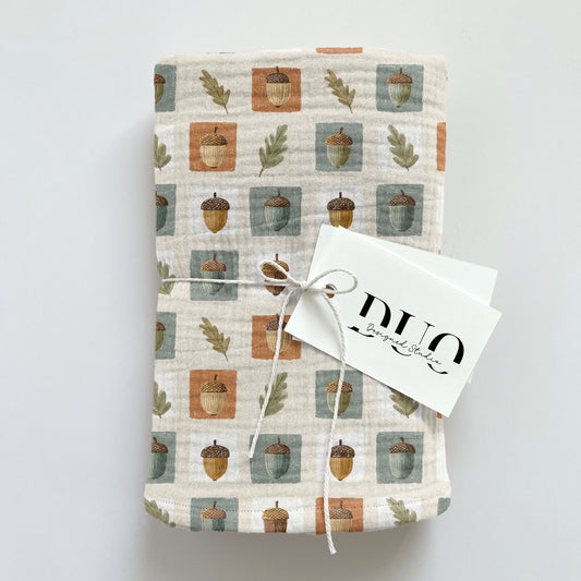 Acorns Tiles Digital Seamless Pattern
