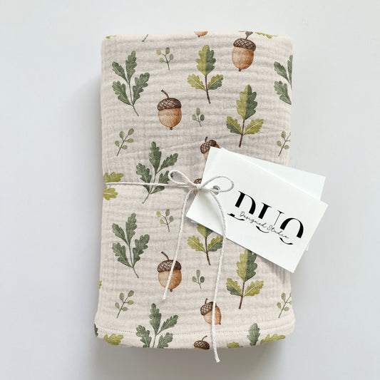Acorns & Oaks Digital Seamless Pattern