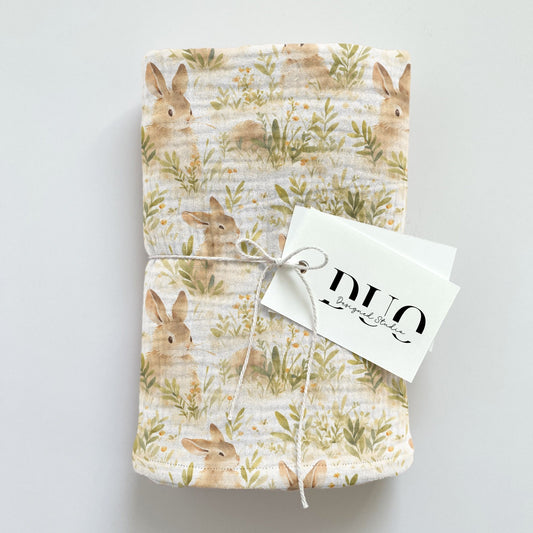 Adorable Bunnies Digital Seamless Pattern