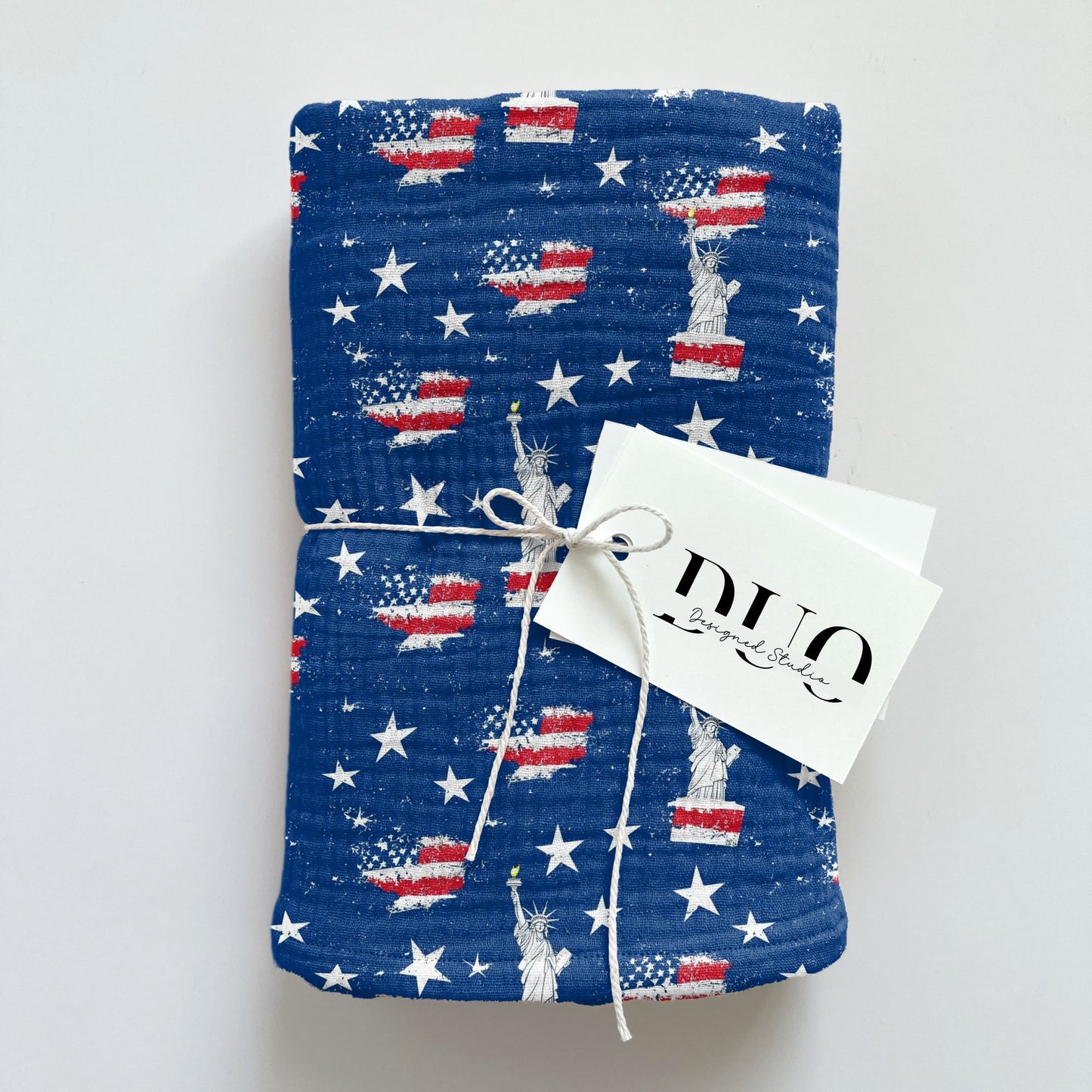 America Statue of Liberty Digital Seamless Pattern
