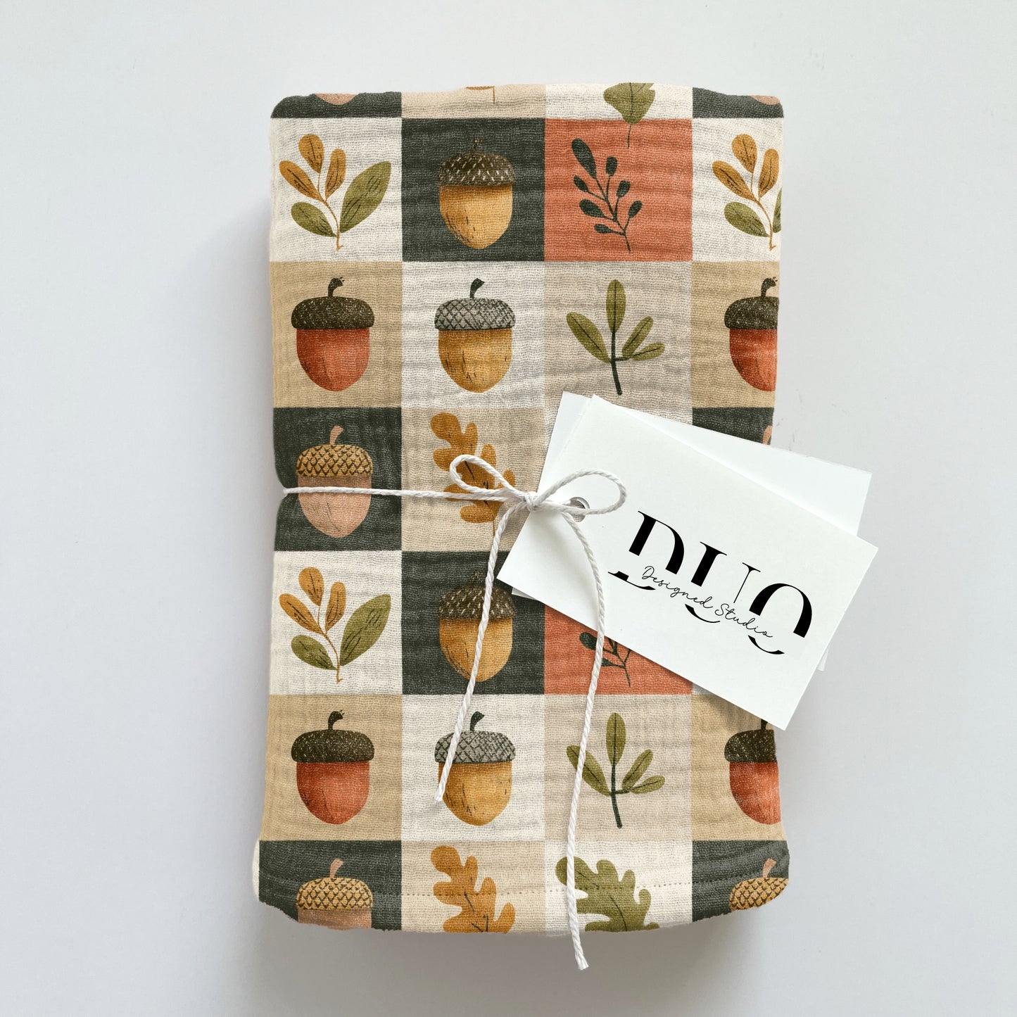 Autumn Chequers Digital Seamless Pattern