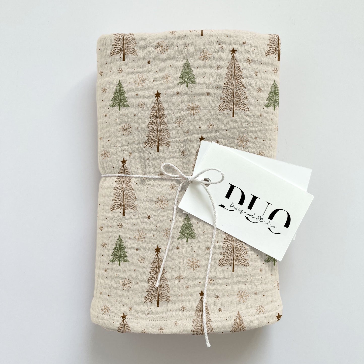 Autumn Christmas Trees Digital Seamless Pattern