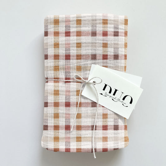 Autumn Gingham Digital Seamless Pattern