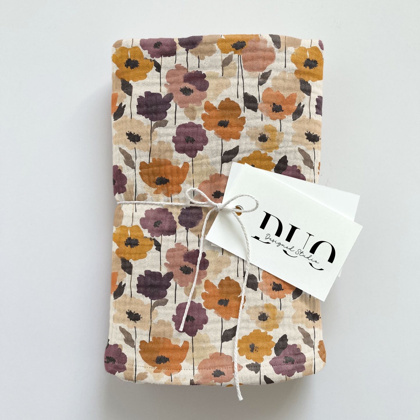 Autumn Flowers Digital Seamless Pattern