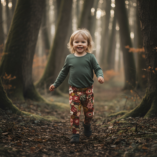 Burgundy Christmas Floral Digital Seamless Pattern