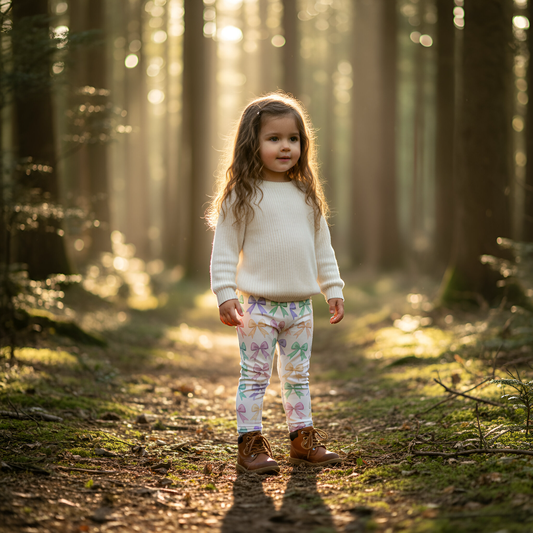 Pastel Bows Digital Seamless Pattern